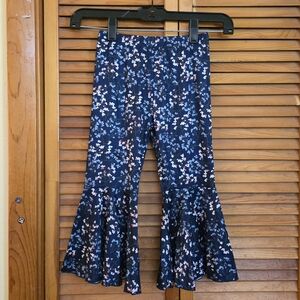 NWT Bailey's Blossoms Girls Floral Flared Pants Size 4T